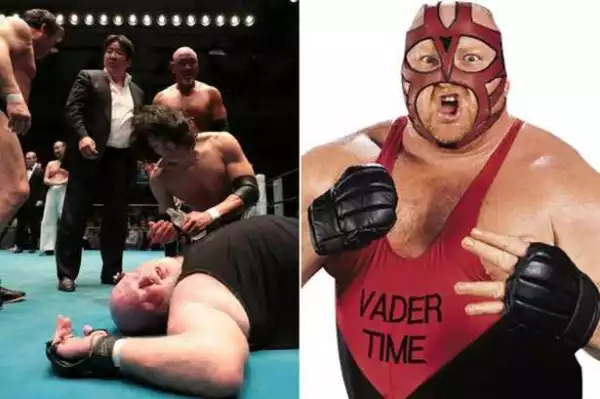 Wrestling Legend Slumps In The Ring After Falling On His Head During Live Show. Photos